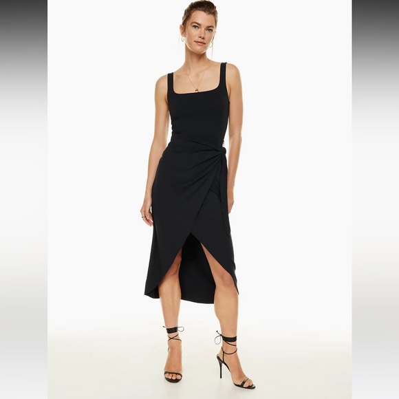 ARITZIA WILFRED SATURN MIDI DRESS IN YELLOW SIZE XS - Picture 1 of 7